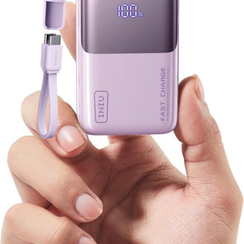 iniu pocket size portable charger, ultra small 10000mah 45w pd power bank, fast charging battery pack