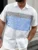 Men’s Summer Color-Block Striped Short Sleeve Shirt
