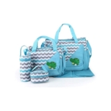 Cute Diaper Bag Sets – 5 Pieces – Blue/Grey -19%